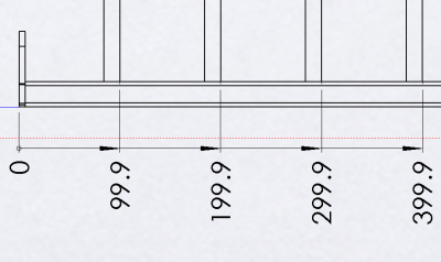 4 Ordinate dims Converted entities on LH side of tube after rebuild.PNG