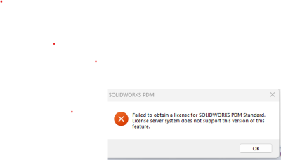 PDM Failed to obtain network lic error.png